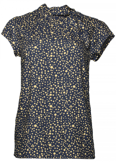 Anna abstract polka blouse