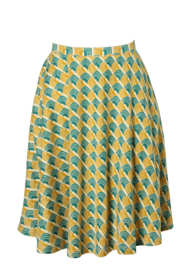 CS212 Retro Arch Pattern Skirt