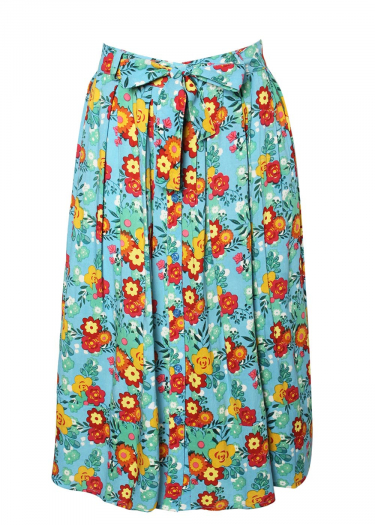 Dahlia print skirt