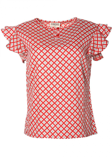 Egg print top