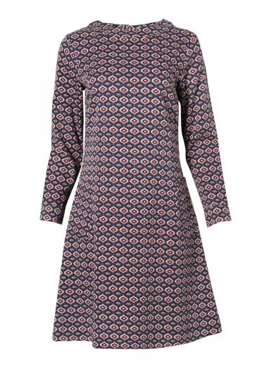 Geo print smock dress