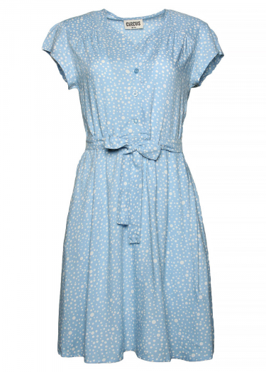 Ingrid Polka print tea dress