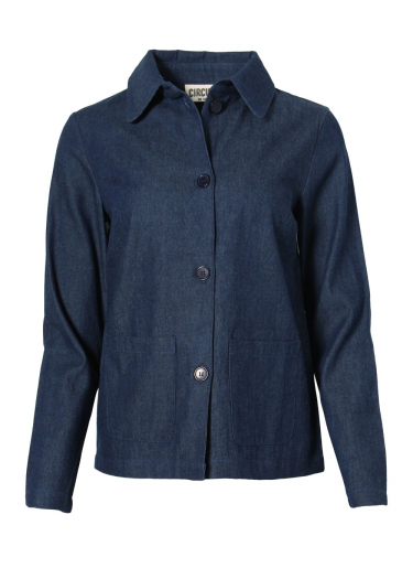 Patch pocket shirt jacket