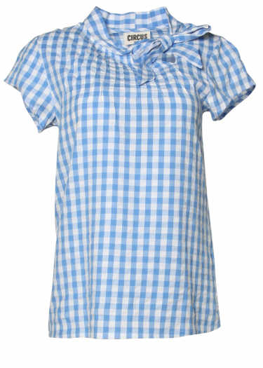 The Anna check print Blouse