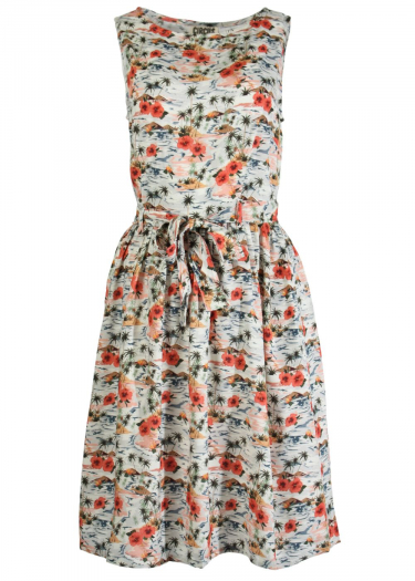 The Brigitte palm tree Dress