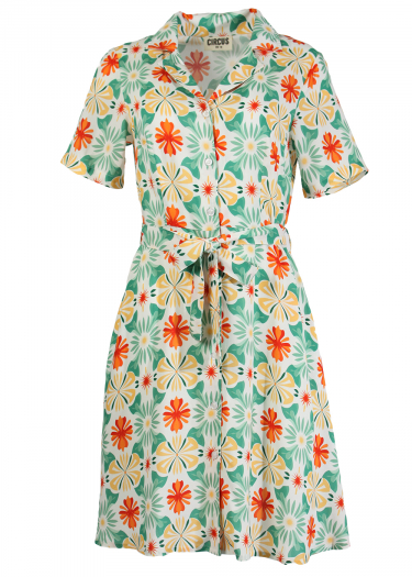 Fay tiki print Shirt dress