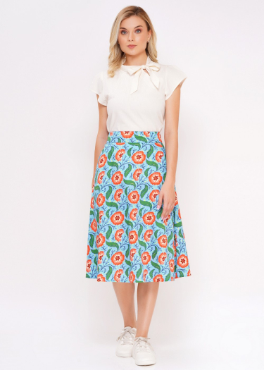 Floral pattern aline skirt