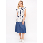 Anna polka pattern blouse