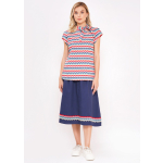 Anna wave pattern blouse